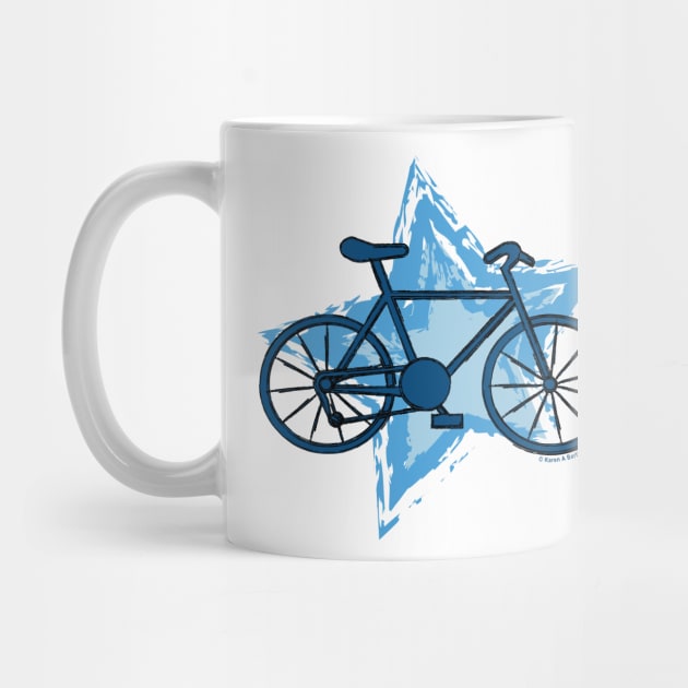 Blue Bike Star by Barthol Graphics